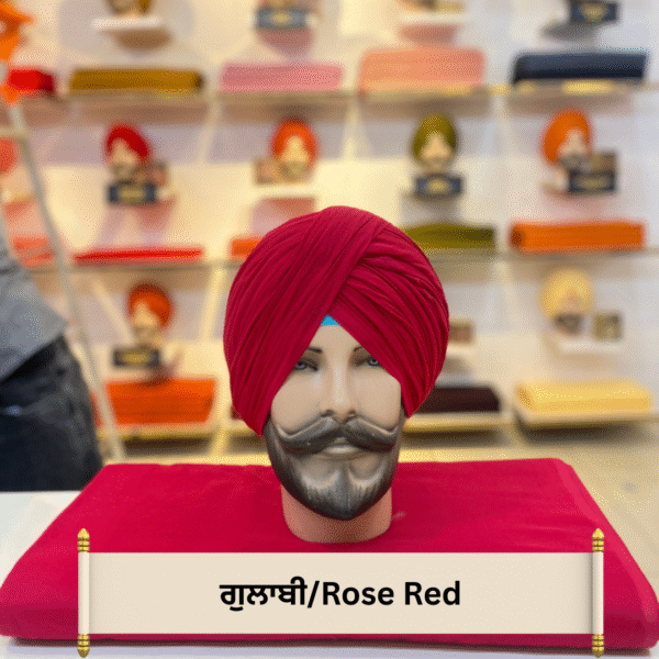 Rose Red Turban (ਗੁਲਾਬੀ)