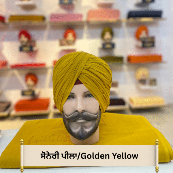 Golden yellow Turban ਸੋਨੇਰੀ ਪੀਲਾ