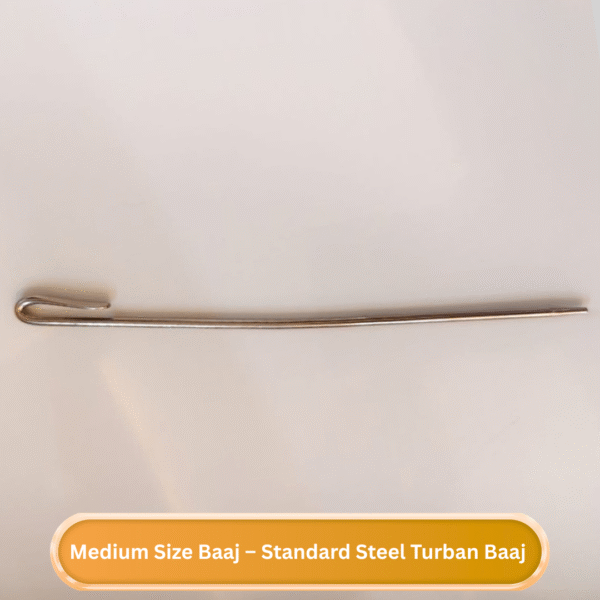 Medium Size Baaj – Standard Steel Turban Baaj